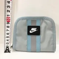 NIKE (ナイキ) コンパクトウォレット 財布 折りたたみ財布 水色×グレー