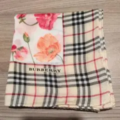 BURBERRY Burberry バーバリーノバチェックシルク混　大判ハンカチ