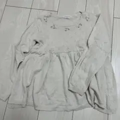 mamaraku チェリー柄薄手ニット　長袖カットソー　140サイズ