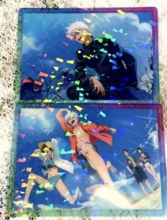 呪術廻戦 ファンパレ ハーフアニバーサリー クリアカード 五条悟 夏油傑