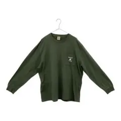 (HANGTE・ハングテン) メンズ 4L 長袖Tシャツ カーキー