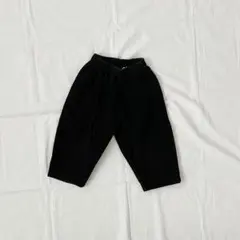 黒 コーデュロイ ロングパンツ S