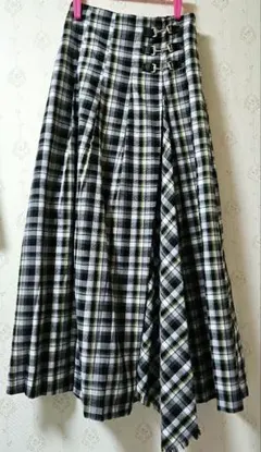 PAGE BOY　ハイウエスト　タックスカート　フレアスカート　アシンメトリー