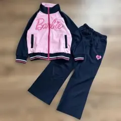 バービー　ジャージ上下　ネイビーピンク　120