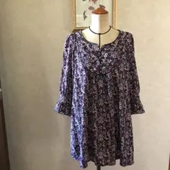 花柄ミニワンピース