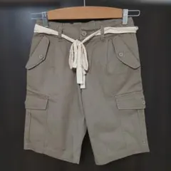 Nissen カーキ ショートパンツ レースベルト付きのサムネイル