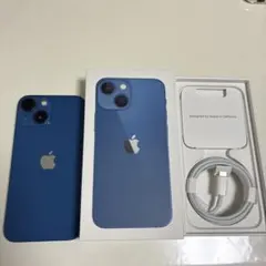 iPhone13 mini 256GB ブルー SIMフリー バッテリー76% - メルカリ