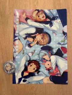 あんスタ Ra*bits クリアファイル & 仁兎なずな缶バッジ セット