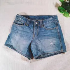 ✱美品✱GAP/デニムショートパンツ【1/25・M】ダメージ加工/ギャップ