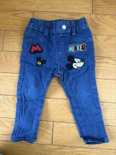 ミッキー デニムパンツ 80