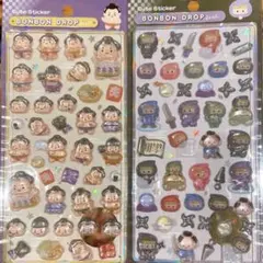 ボンボンドロップシール 相撲 忍者 2枚セット 正規品 うるちゅるポップシール