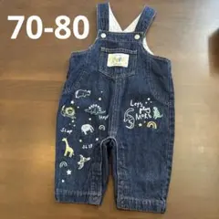 スラップスリップ 恐竜デニムサロペット