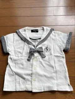 COMME CA ISM セーラー襟Tシャツ 90