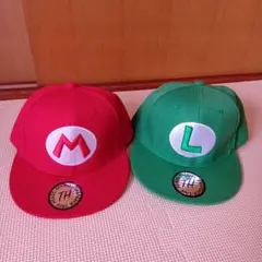 レア　希少　新品未使用品　キノピオの刺繍　マリオ　ルイージ　キャップ　帽子