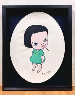ポプテピピック 直筆サイン入り 複製原画 風船みたいな少女と少女