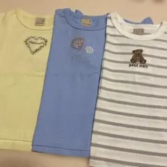 petit main Tシャツ 3枚セット　80