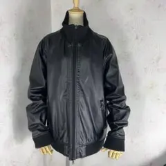 TRAP U BLACK シングル ライダース ジャケット M 702