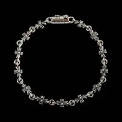 クロスブレスレット 十字架 ユニセックス 20㎝　タイニーチェーン　細目