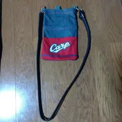 Carp ショルダーバッグ デニム/赤