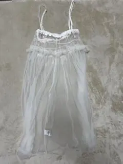 【LOWRYS FARM】チュールワンピース（白スカート付き）