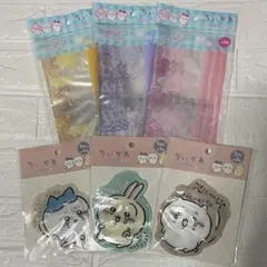 ちいかわ スライドジッパー袋 3セット/ダイカットジッパー袋　計6点