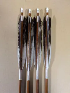 美品！竹矢 四ツ矢 【輸入犬鷲尾羽】92cm 26g - メルカリ