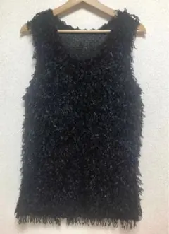 しまむら　ベスト　ブラック L