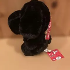 スヌーピー PEANUTS ぬいぐるみ　黒 ブラック　キーホルダー