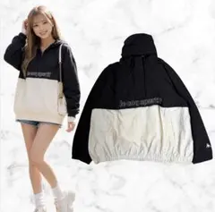 le coq sportif アノラック 黒×アイボリー メッシュ裏地 美品 L