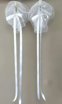 社交ダンス　袖フリルフロート　白リボン付き