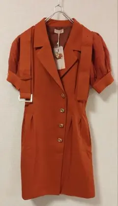 RESEXXY リゼクシー スリーブ シアー デザイン ミニワンピース