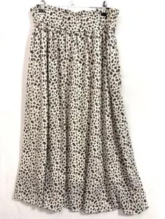 LOWRYS FARM レオパード柄 ロングスカート フリーサイズ