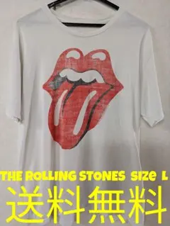 THE ROLLING STONES バンド Tシャツ 半袖 白 size L