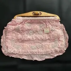 さえら ポーチバッグ ピンク 花柄のサムネイル