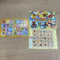 【3点セット】知育パズル アンパンマン・おさるのジョージ・ディズニー英語システム