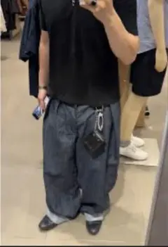 ZARAリジットバギーデニム