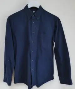 【難ありにつき特価！】UNIQLO オックスフォードシャツ ネイビー Lサイズ