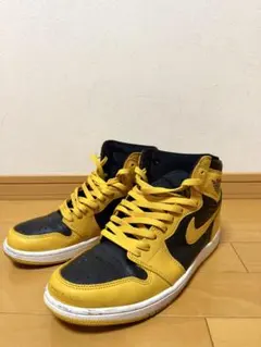 Nike Air Jordan1 High 黒/黄色　パラン