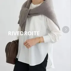 RIVEDROITE♡ジョーゼットポケットブラウス　ロンT　カットソー　インナーのサムネイル