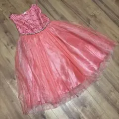 キャサリンコテージ　コーラルピンク フォーマルドレス 140