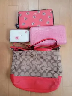 【まとめ売り】コーチ ショルダーバッグ コインケース 長財布×２