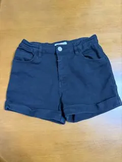 ピンクラテ　黒　ショートパンツ　160㎝