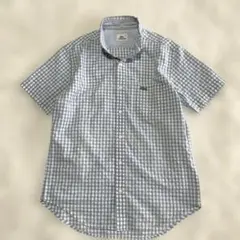 【即発送】LACOSTE ラコステ　ボタンダウンシャツ　ギンガムチェック　S〜Mのサムネイル