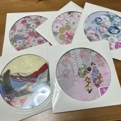 和風花柄ハンカチ5枚セット