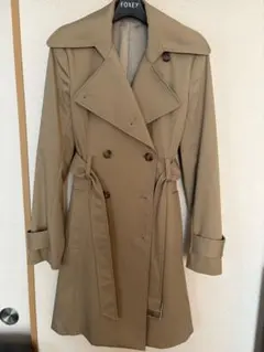 【極美品】Theory シンプルトレンチコート S ベージュ トリアセテート 2025年最新】theory レディース トレンチコート・スプリングコートの