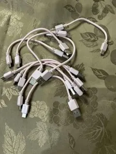 USBケーブル Cタイプ 20cm ピンク10本セット　未使用品⑤