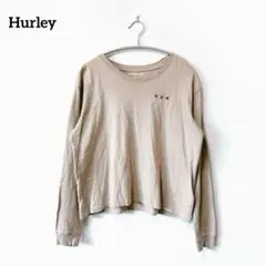 Hurley ハーレー【XS】長袖Tシャツ ベージュ シンプル カジュアルコーデ