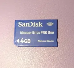 SanDisk Memory Stick PRO Duo 4GB 動作確認済み
