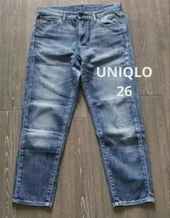 ꕤ UNIQLO スリム ボーイフレンド テーパード デニム 26