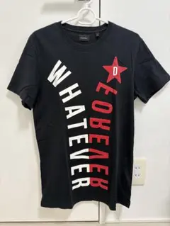 DIESEL ディーゼル Tシャツ 半袖 ブラック S ロゴプリント